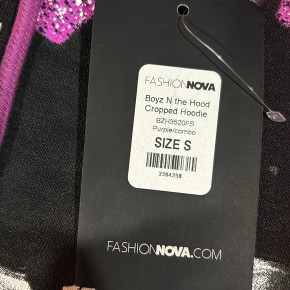 Boys N the hood cropped hoodie - Picture 4 of 5